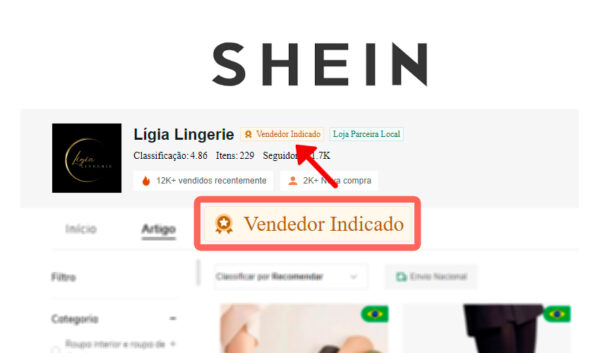 Como Se Tornar Um Vendedor Indicado Da Shein Escola De Lojista