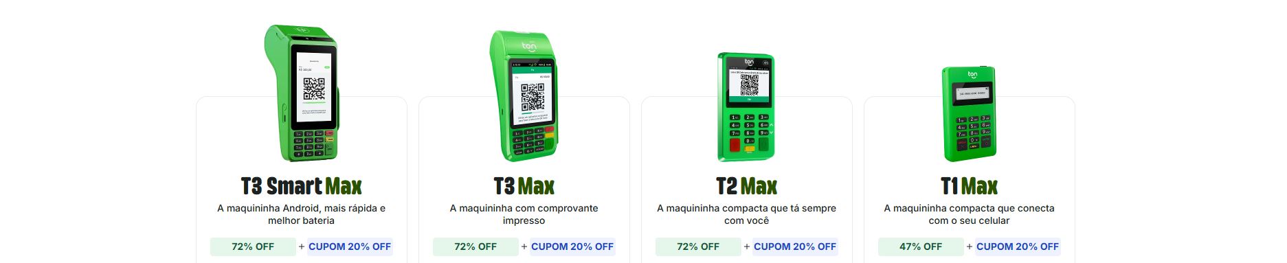 cupom de desconto maquininha ton 2026 