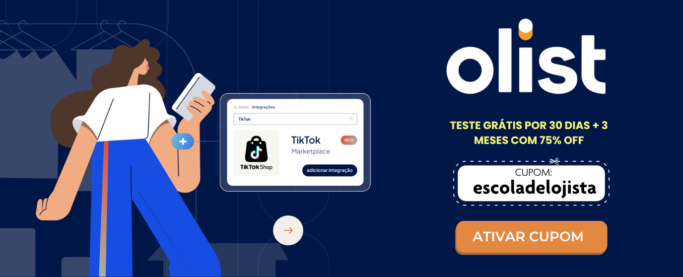 cupom de desconto olist integração tiktok shop