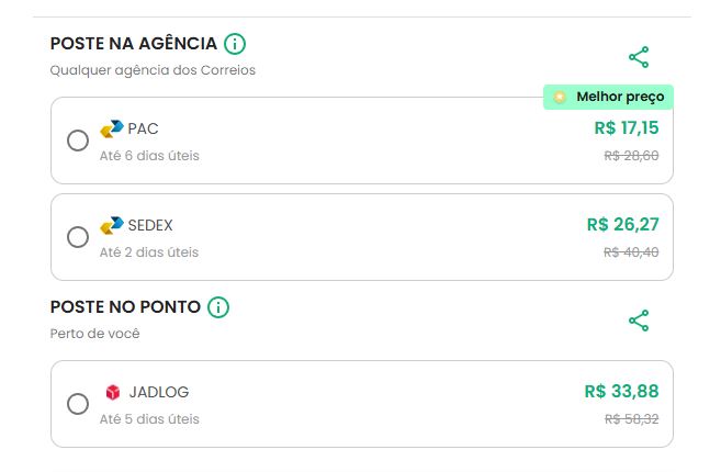 simulacao superfrete como enviar encomenda pelo correio mais barato