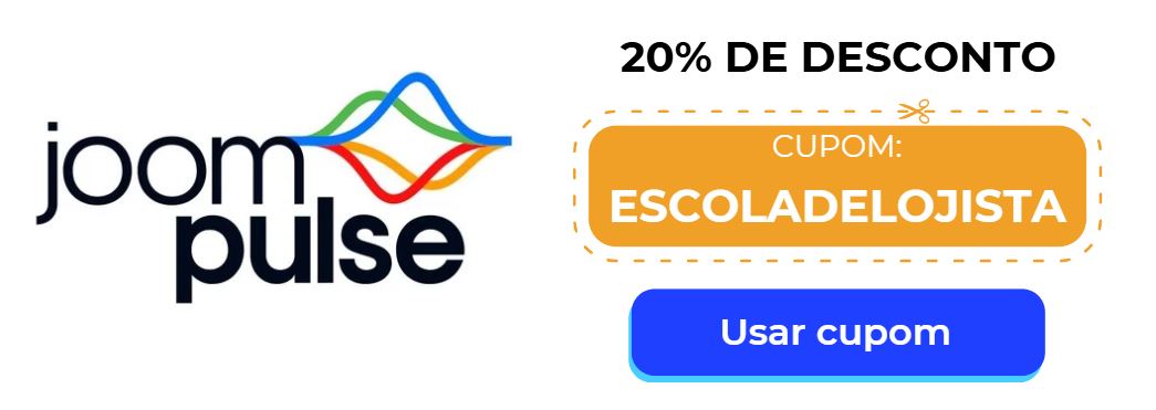 cupom de desconto JoomPulse “ESCOLADELOJISTA”